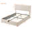Upholstered Platform bed with a Hydraulic Storage System-1222239894-1222239893
