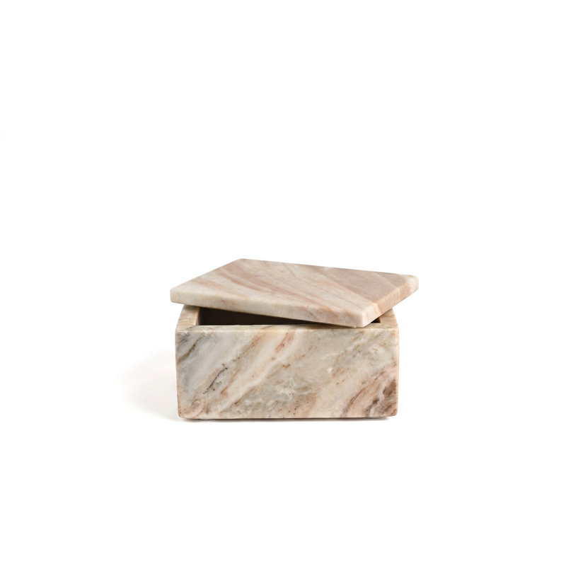 Marbre Toronto Boîte, 3" H x 6" W x 4" D