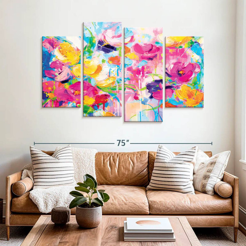 Abstrait efflorescent Avery, H 42 po x l 68 po