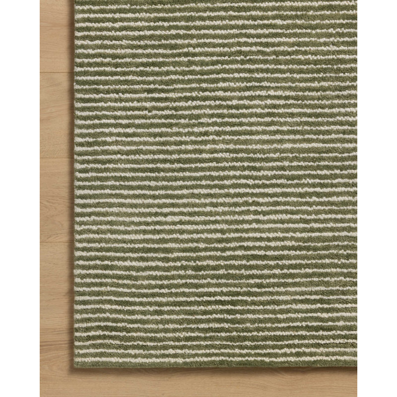 Tapis olive / ivoire Ebern Designs Malpass, Tapis de couloir 2 pi 6 po x 7 pi 6 po