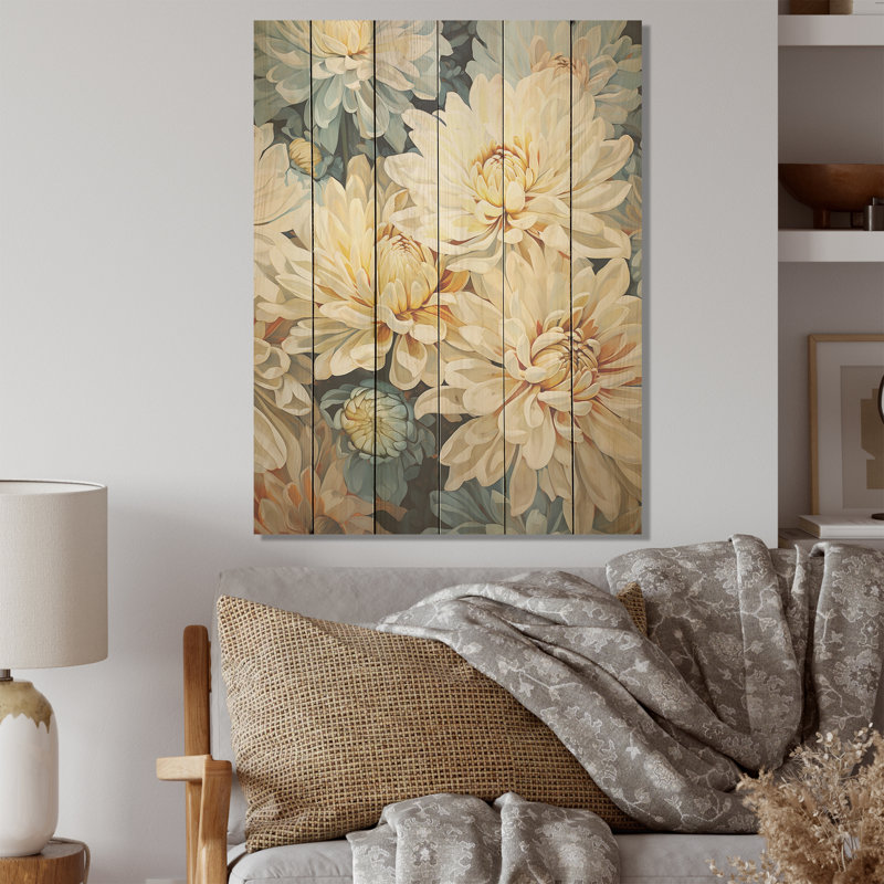 Minimalisme mamans, peinture en bleu et or I - maman, art sur bois de pin naturel, H 40 po x l 30 po
