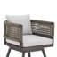 Tabouret d'extérieur en métal avec coussin Haimes-2003608509-2062266988
