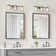 Lohoski Rectangle Wall Mounted Mirror with Aluminum Metal Frame, Beveled Decorative Thin Framed Accent Mirror, Horizontal and Vertical