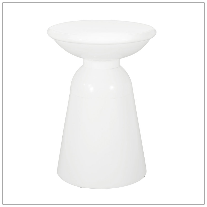 Ensemble de 2 tables d'appoint en fer Serenita, Blanc