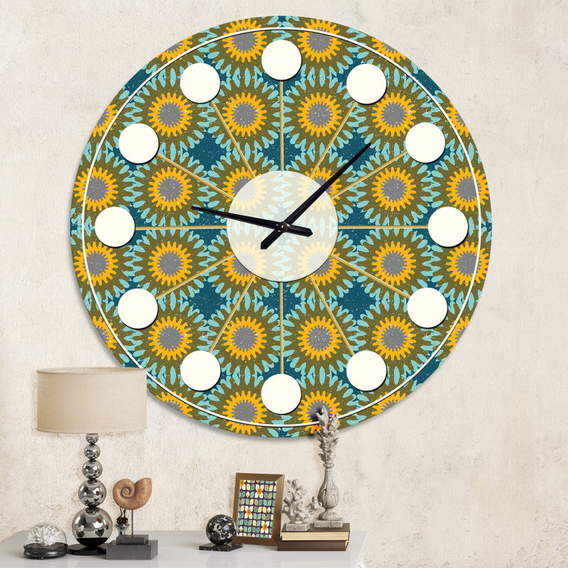Horloge murale rétro Mid-Century, Moyenne