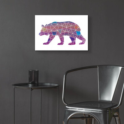  «Bear 4» par Erin Clark, art mural en verre acrylique, 16 po x 12 po