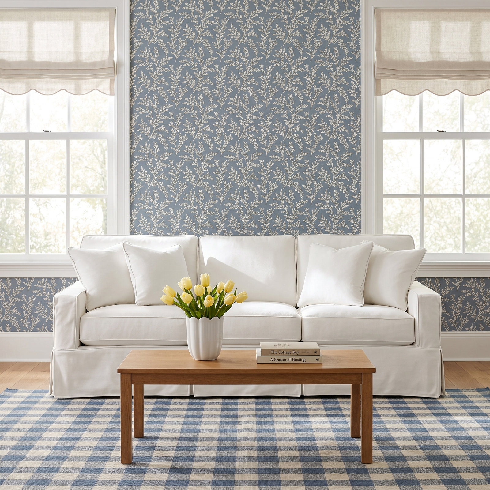 Ellora 93'' Upholstered Sofa, Elite Ivory 100% Polyester