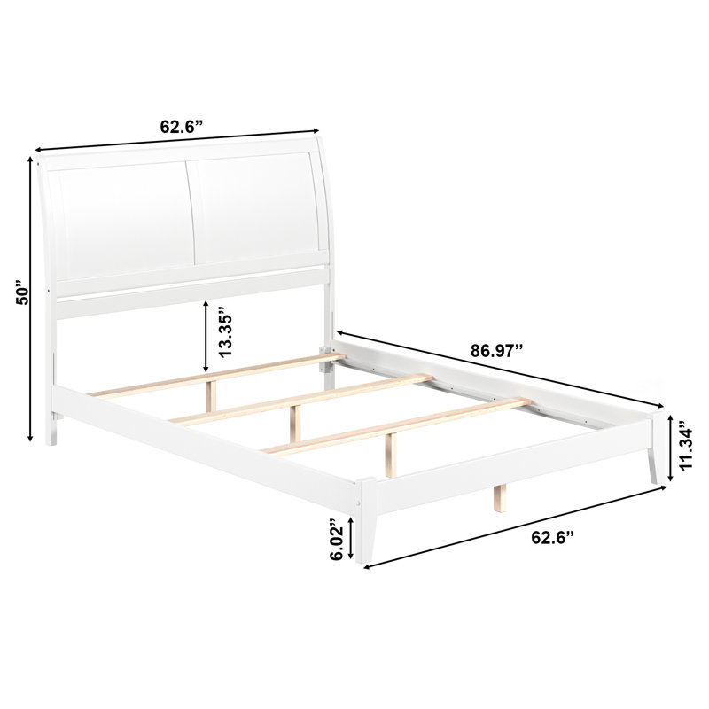 Martinsburg Solid Wood Foundation Bed