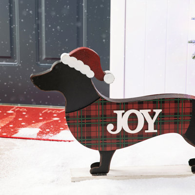 21.93" W Metal Dachshund Porch Sign