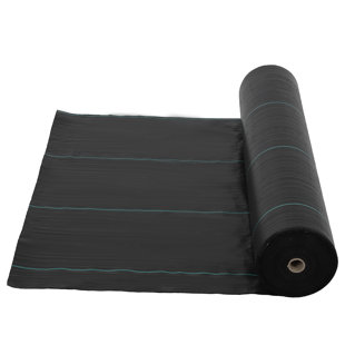 Tapis de jardinage 6 pi x 300 pi robuste en tissu de qualité supérieure, tapis de jardinage de 3,2 oz de qualité supérieure, installation facile et contrôle supérieur des mauvaises herbes, pour le contrôle de l'érosion, barrière à mauvaises herb