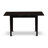 42D418475B144BCEBFECA5DC2801E6B3 5 Piece Dining Set Contains a Rectangle Wooden Table with Removable leaf and 4 Padded Chairs, Black-123099963-123099960