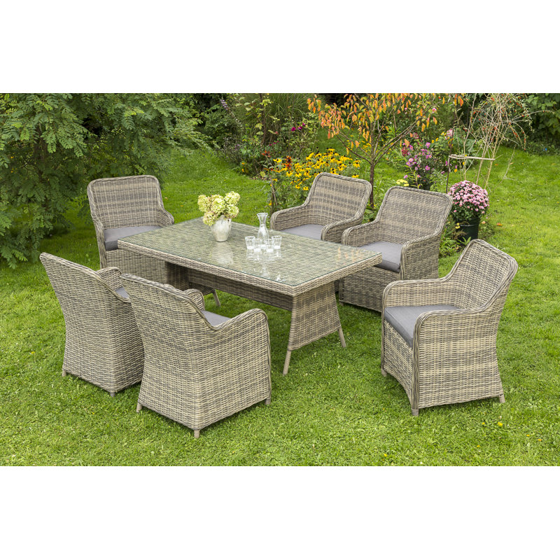 6 Seater Dining Set with Cushions