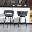Tabouret de comptoir pivotant rembourré-1611122030-1641284320