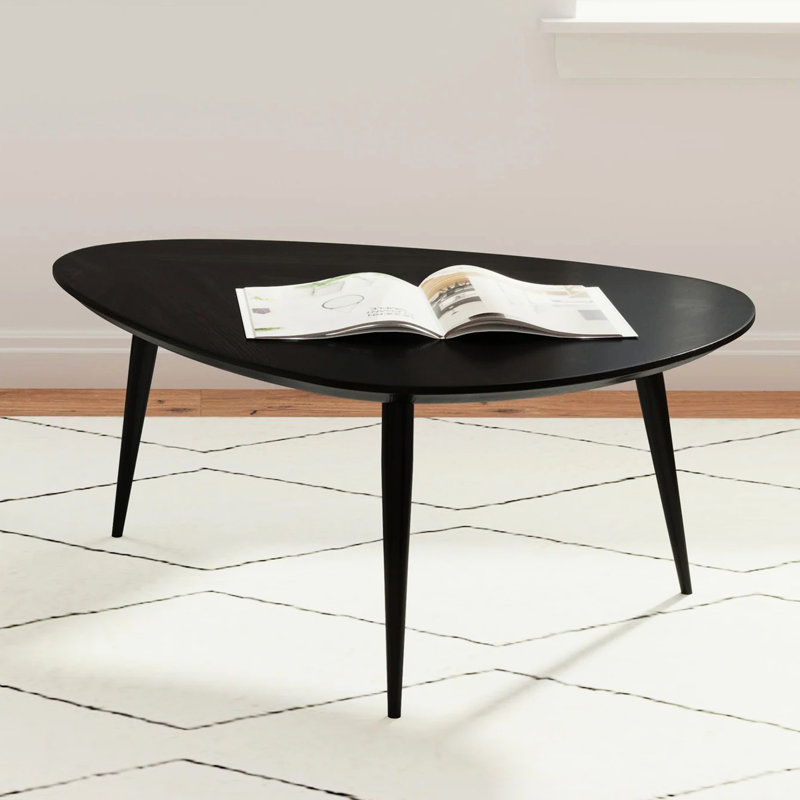 Triangular Solid Wood Coffee Table