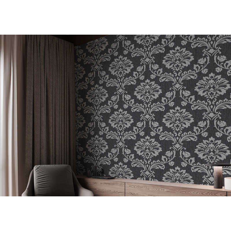 Transform Damask Vinyl Peel & Stick Wallpaper Double Roll