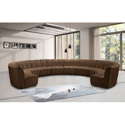 Canapé modulaire en velours Infinity