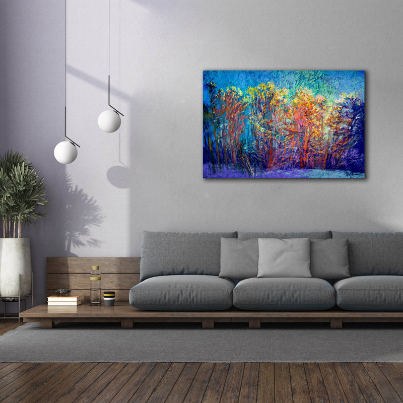  «Sparkling Woods» par Dorothy Fagan, art mural sur toile, H 40 po x l 60 po