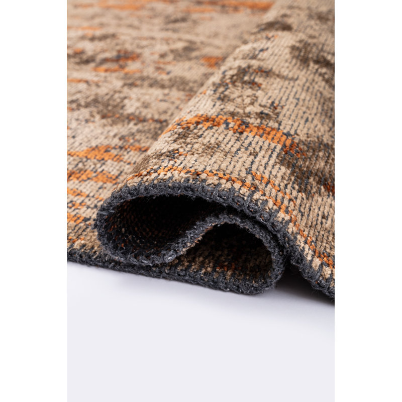 Rapture Tan Orange No Pattern And Not Solid Color Luxury Area Rug, Rectangle 7'10" x 11'2"