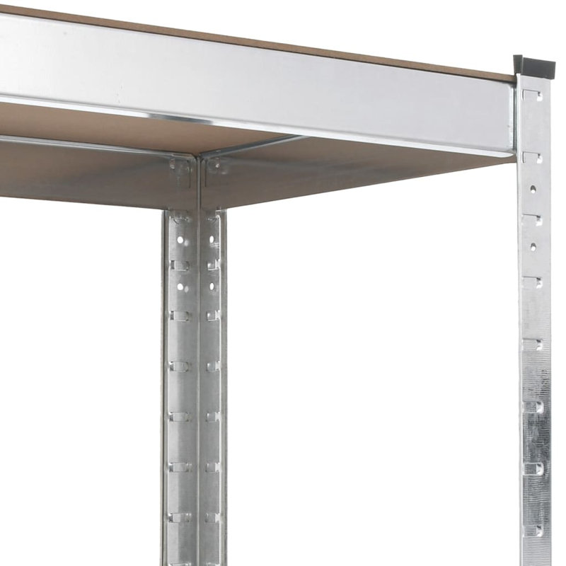Alyose 100cm W Steel Shelving Unit, Silver