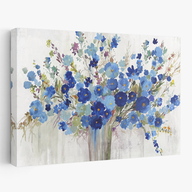 Fleurs et bouquet vœu d'art, H 24 po x l 36 po