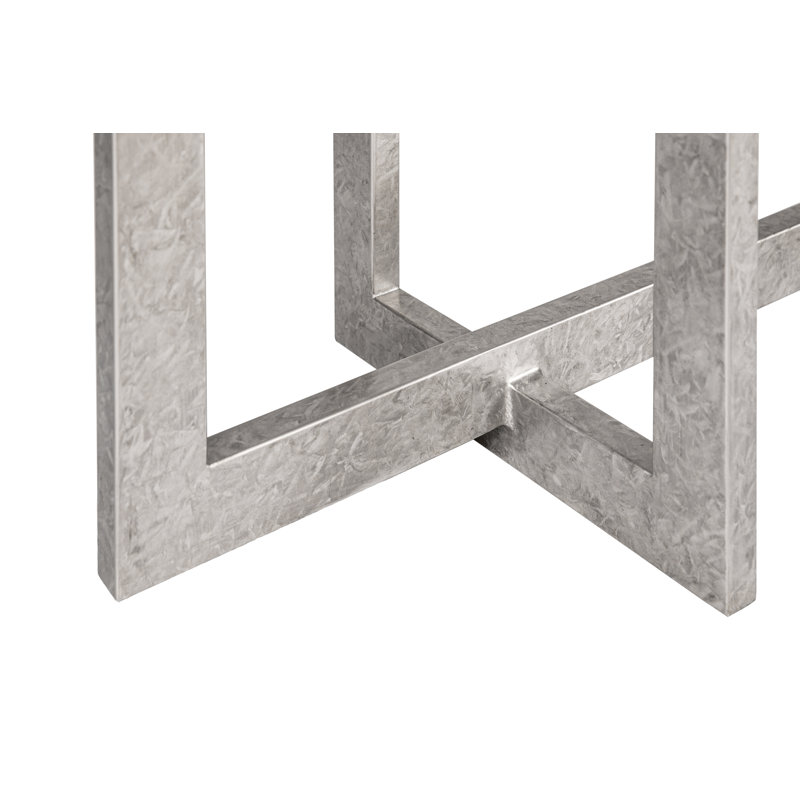 Table basse Chicago, Marron clair, Argent royal