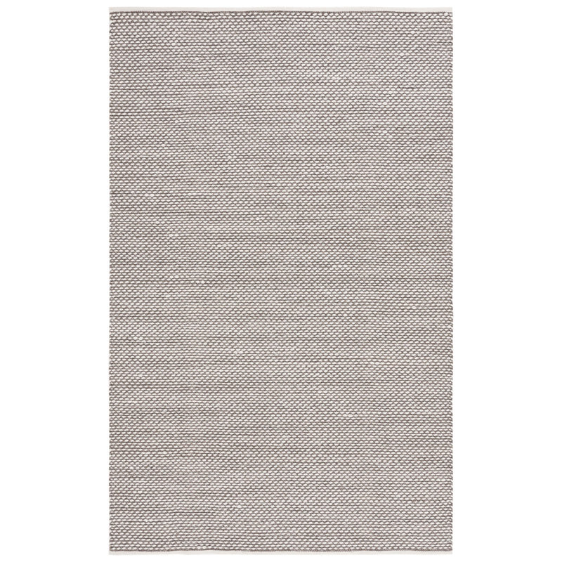 Vermont Flat Weave Wool/Cotton Rug in Brown, Rectangle 5' x 8'