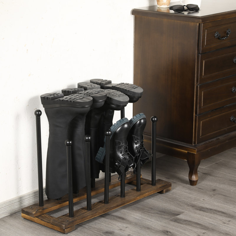 17 Stories 6 Pair Metal Freestanding Boot Rack & Reviews | Wayfair