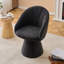 Chaise d'appoint rembourrée en tonneau avec tissu chenille, fauteuil de salle à manger pivotant, fauteuil de coiffeuse confortable avec dossier incurvé pour la salle de maquillage -1476997434