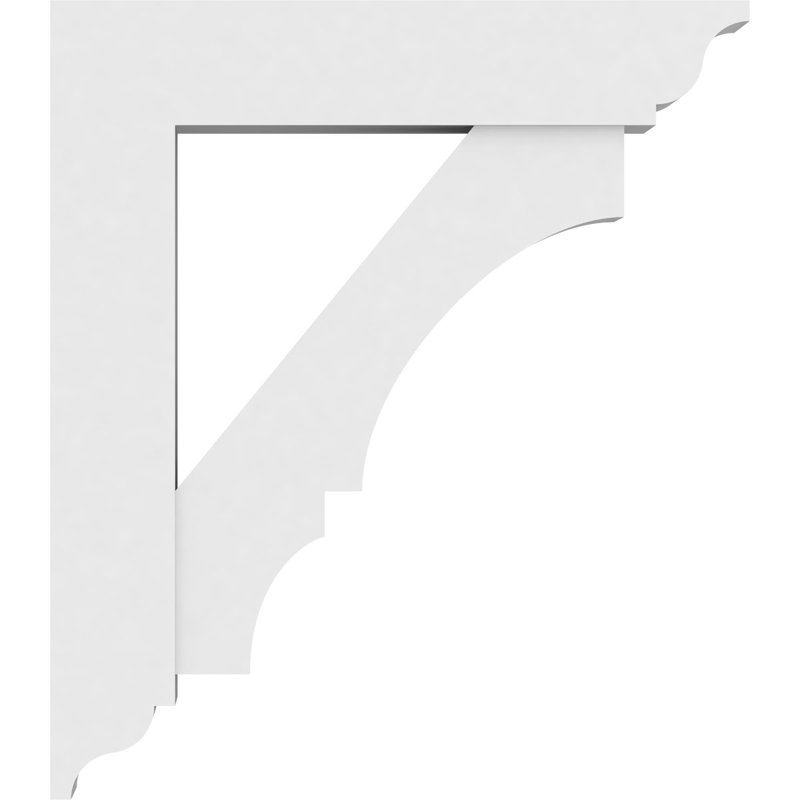 Support standard en PVC de qualité architecturale avec extrémités traditionnelles Balboa, H 32 po x l 5 po x P 24 po