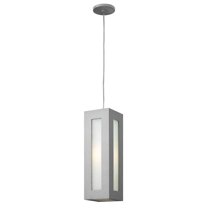 Dorian 1 -Bulb 18.3" H Outdoor Pendant, Bronze, 100W Max Medium
