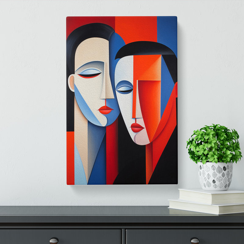 Two Men In Love Constructivism - Wrapped Canvas, 76cm H x 50cm W x 3cm D