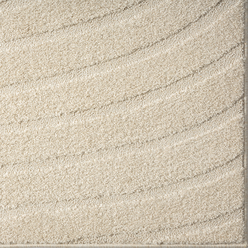 Geometric Indoor Rug, Rectangle 2' x 3', Cream