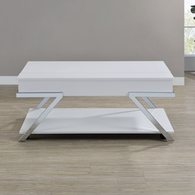 Caydae Zena Lift-Top Cocktail Table w/Casters