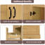 Armoire de rangement polyvalente avec garde-robe et garde-robe-2075273675