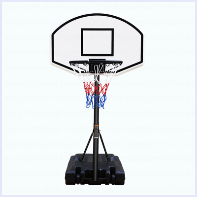 Système de cerceau de basketball portatif pour piscine à hauteur réglable de 3,1 pi à 4,7 pi avec panneau arrière de 36 po pour l'intérieur et l'extérieur