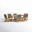 Alanson 78.74'' Rectangular 7 - Person Outdoor Dining Set-864924897