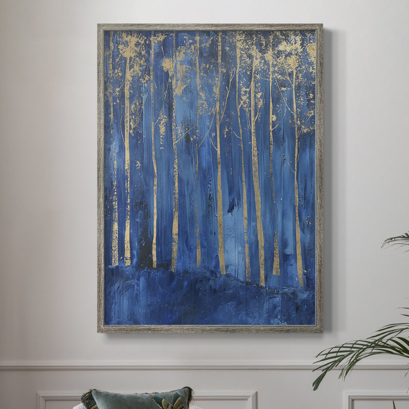 ABSTRACT Series XVII, reproduction encadrée - bois massif, H 15 po x l 12 po
