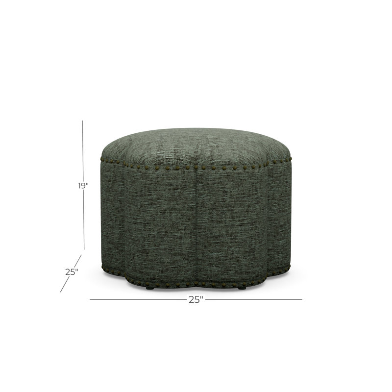 Kate 25" Ottoman, Churchill 351949, Antique Brass