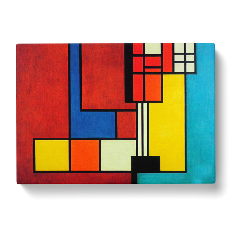 Cubism Art Abstract Vol.3 - Wrapped Canvas, 35cm H x 50cm W x 3cm D