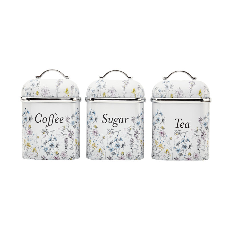 Laura Ashley Wild Meadow 3 Tin Canisters