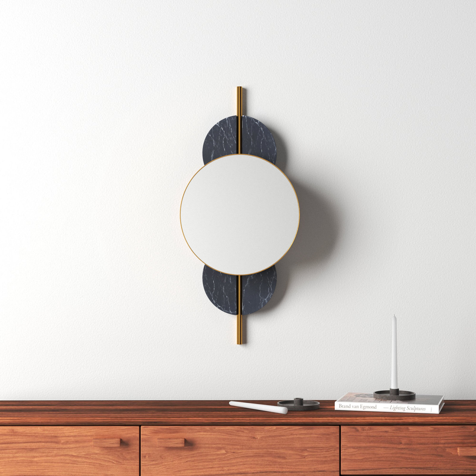 Lori 16" Accent Mirror, Black