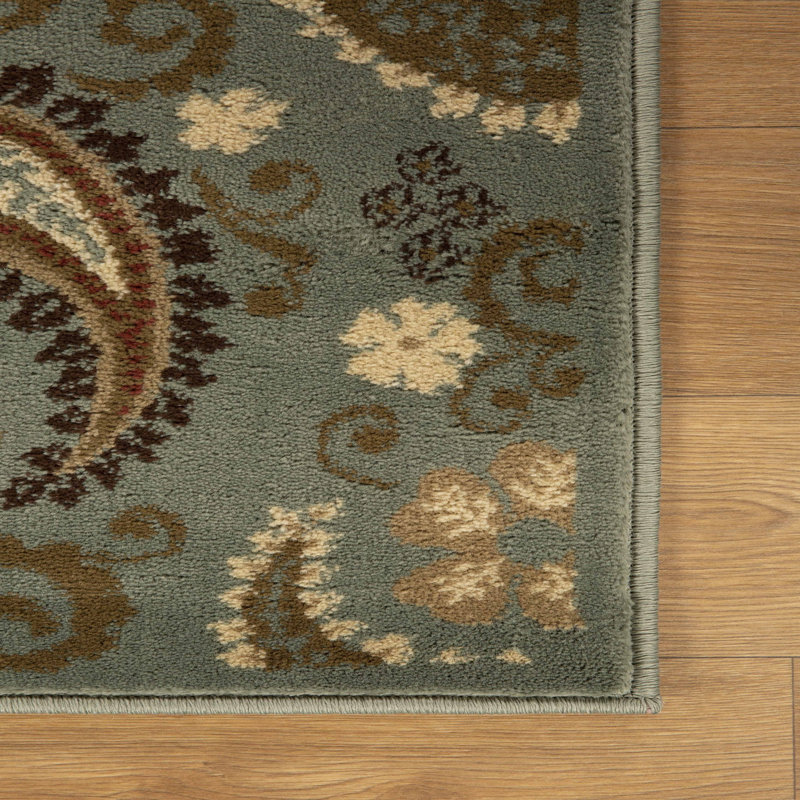 Tapis d'intérieur tissé à la machine Aristizabal, Tapis de couloir 2 pi 6 po x 8 pi