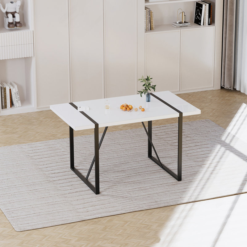Table de salle à manger 55 po Modern, Blanc