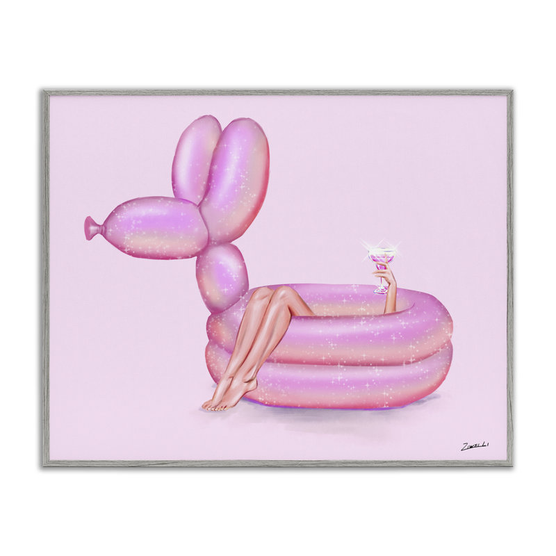 Art de giclée de ballons d'animaux par Ziwei Li, Estampe numérique Farmhouse, H 16 po x l 20 po
