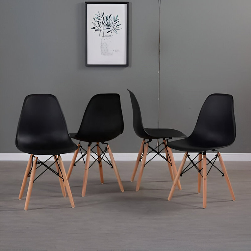Chaise de salle à manger Gloria, Noir