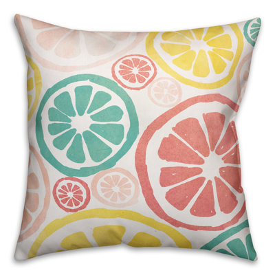  Coussin Watercolor Lemons