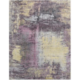 Contemporary One-of-a-Kind Rectangle 7'10" X 9'10" Hand Knotted Area Rug