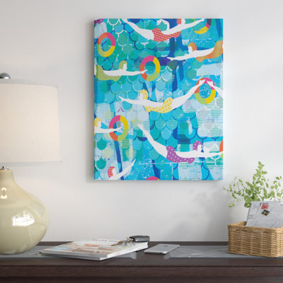 « nage gala », impression sur toile tendue