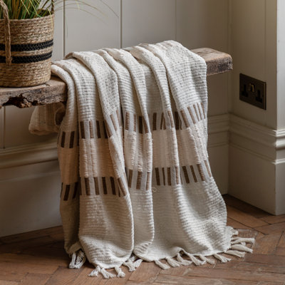 Gallery Direct Londey Woven Stripe Throw