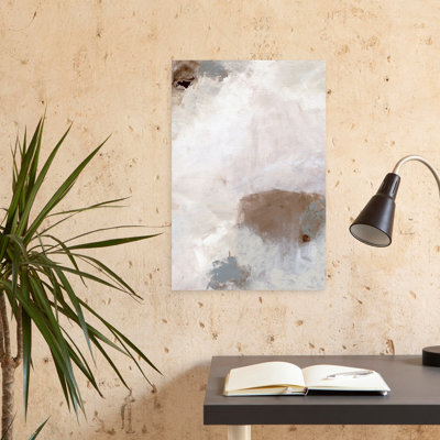 Soft Earth Tones Abstract Abstract Contemporary Minimalist Wall Art Print 1 Piece Wrapped Canvas Wall Art